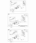 Electric Starter 1 Diagram and Parts List for 350442-0001-01  Briggs and Stratton Engine
